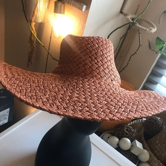 Universal Thread Orange beach hat paper straw NWT - Picture 6 of 8